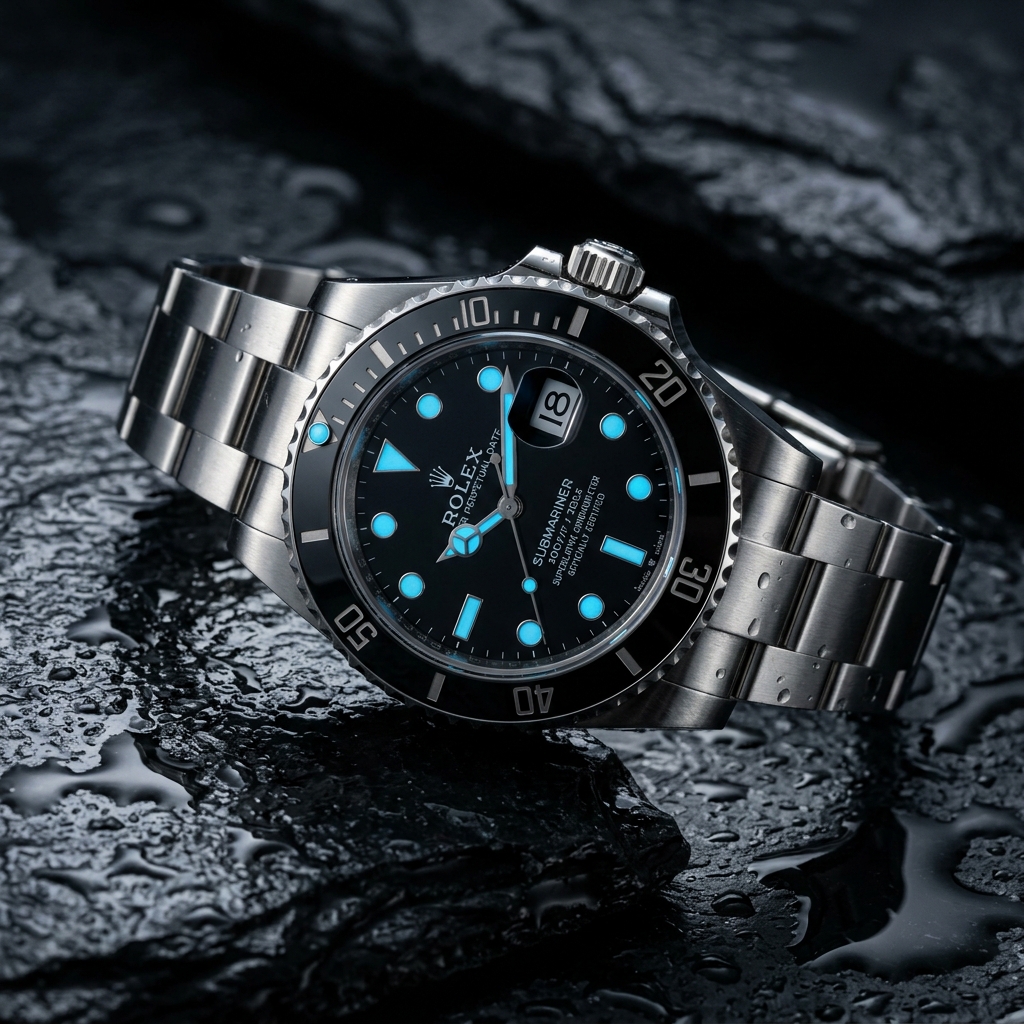 Rolex Submariner Date steel sports watch